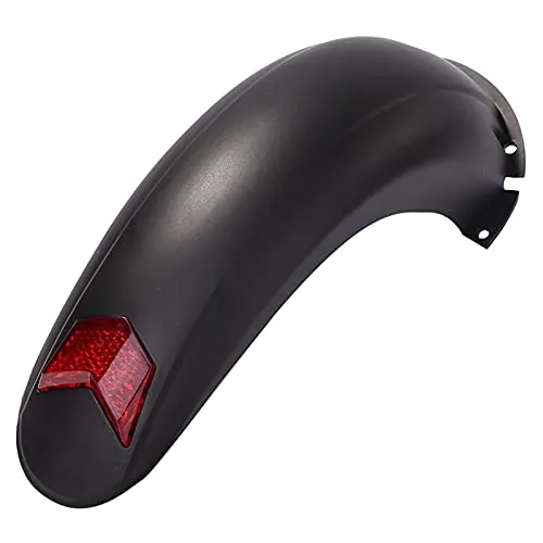 10-Inch Electric Scooter Rear Guard with Taillight - Durable, Stylish Protection in Black