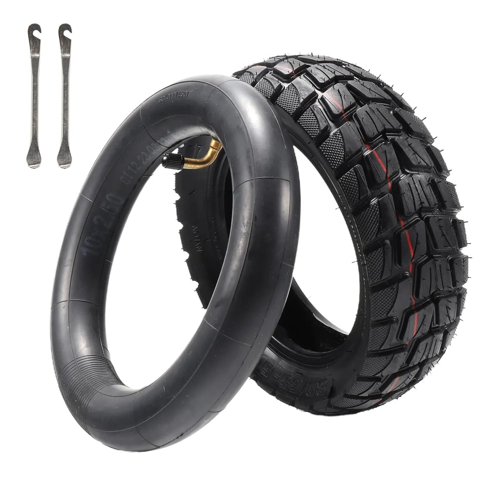 10-Inch Electric Scooter Tires for Off-Road & City Use, Durable & Inflatable, 80/65-6