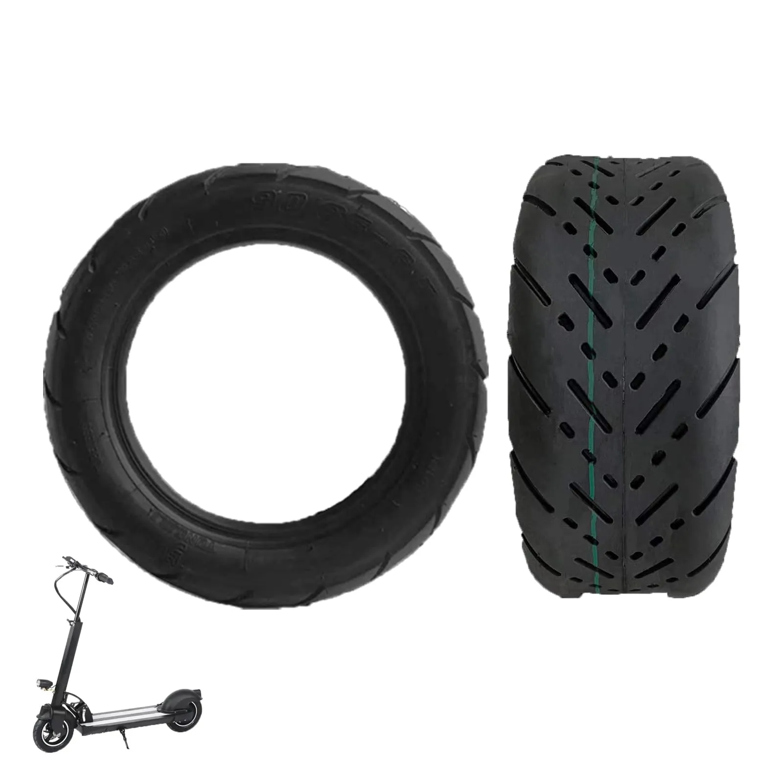 11-Inch Self-Healing Electric Scooter Tire - Explosion-Proof Tubeless Rubber for Smooth Rides