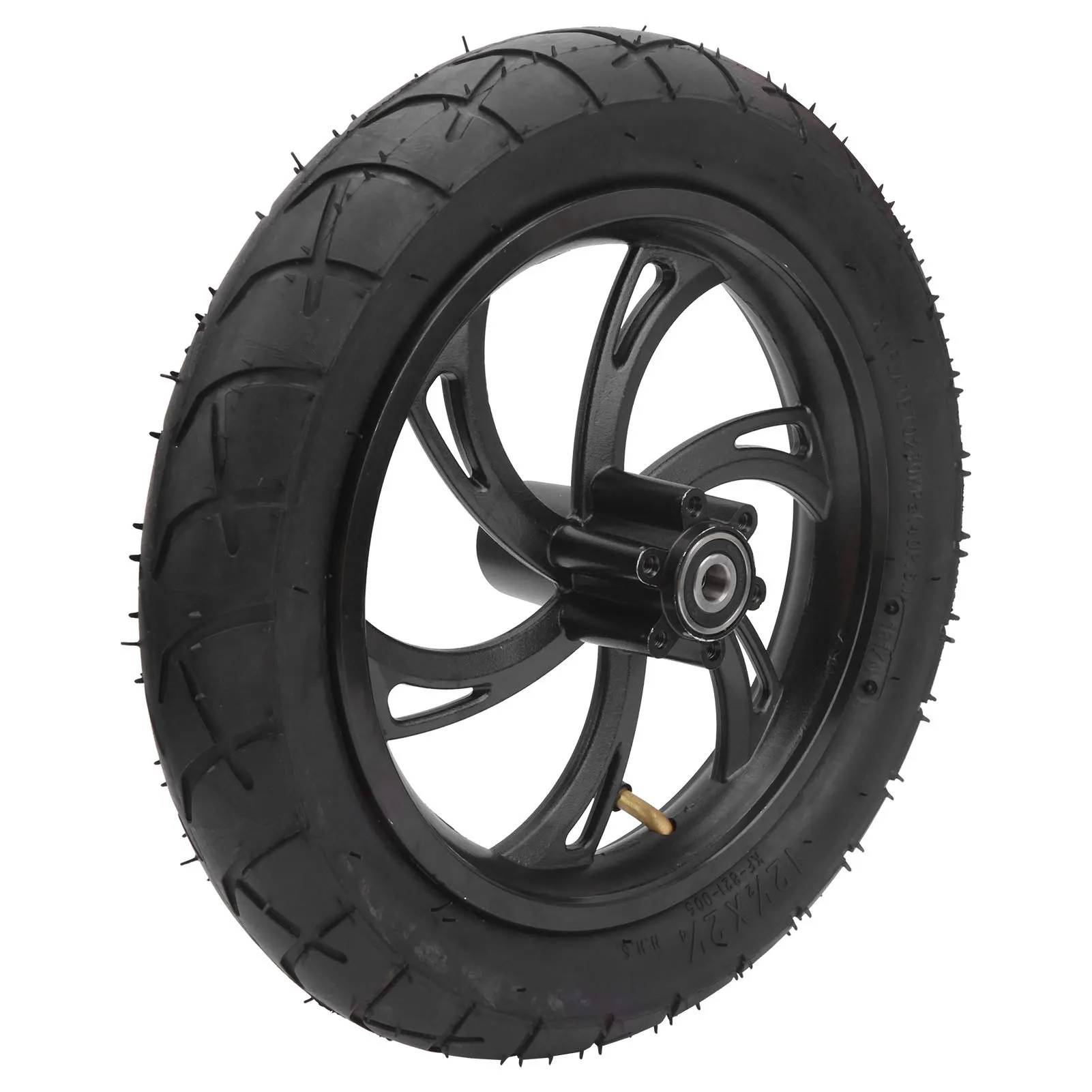 12-Inch Electric Scooter Tire with Hub - Durable, Lightweight, High-Performance Rubber Design