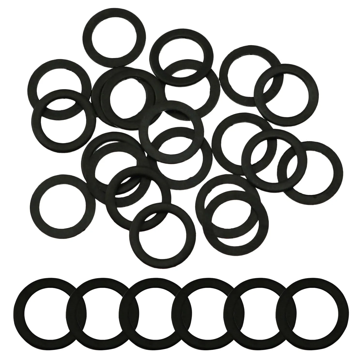 150PCS Black Skateboard Bearing Washers for Trucks, Reducing Friction & Improving Lifespan