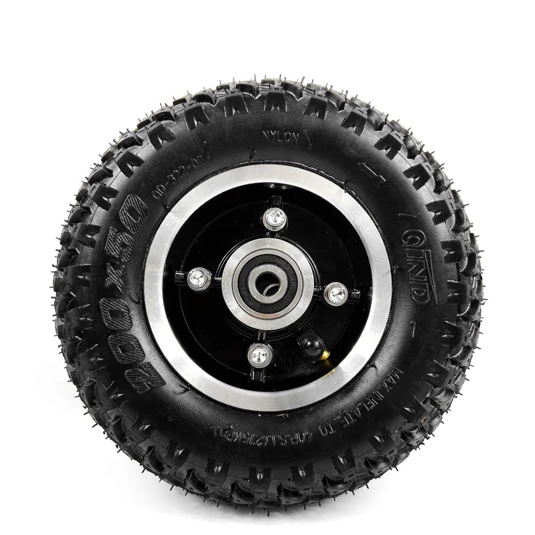 200x50 Off-Road Pneumatic Wheel for Mountain Scooters & Skateboards - Durable Rubber Tire