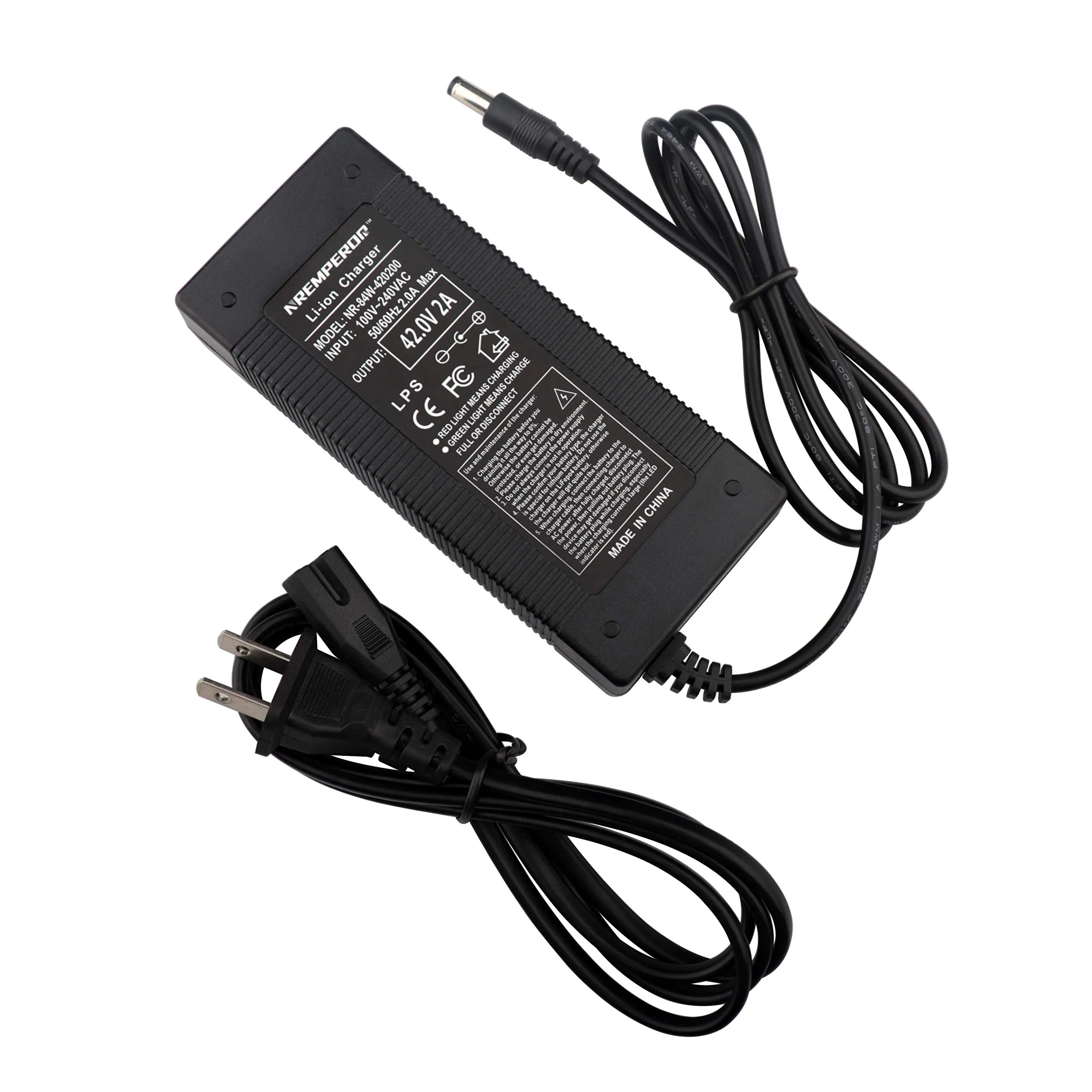 42V Replacement Charger for 36V Electric Bikes, 2A Output, Swagtron EB5 Compatible