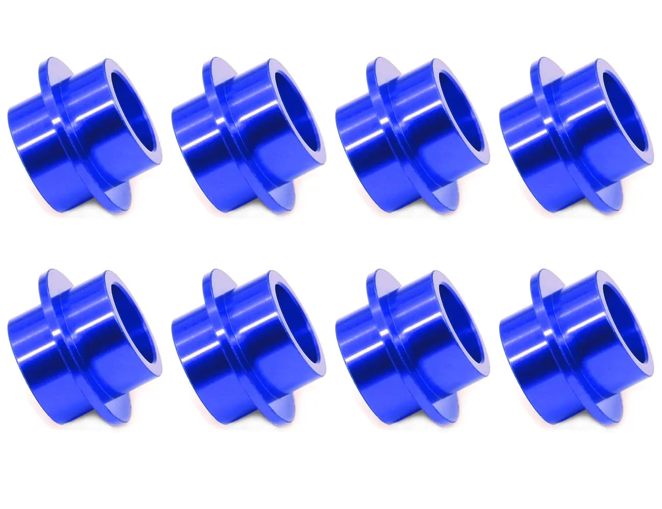 8-Pack Aluminum Self-Centering Inline Roller Skate Gasket Bearing Spacers for 8mm Axles