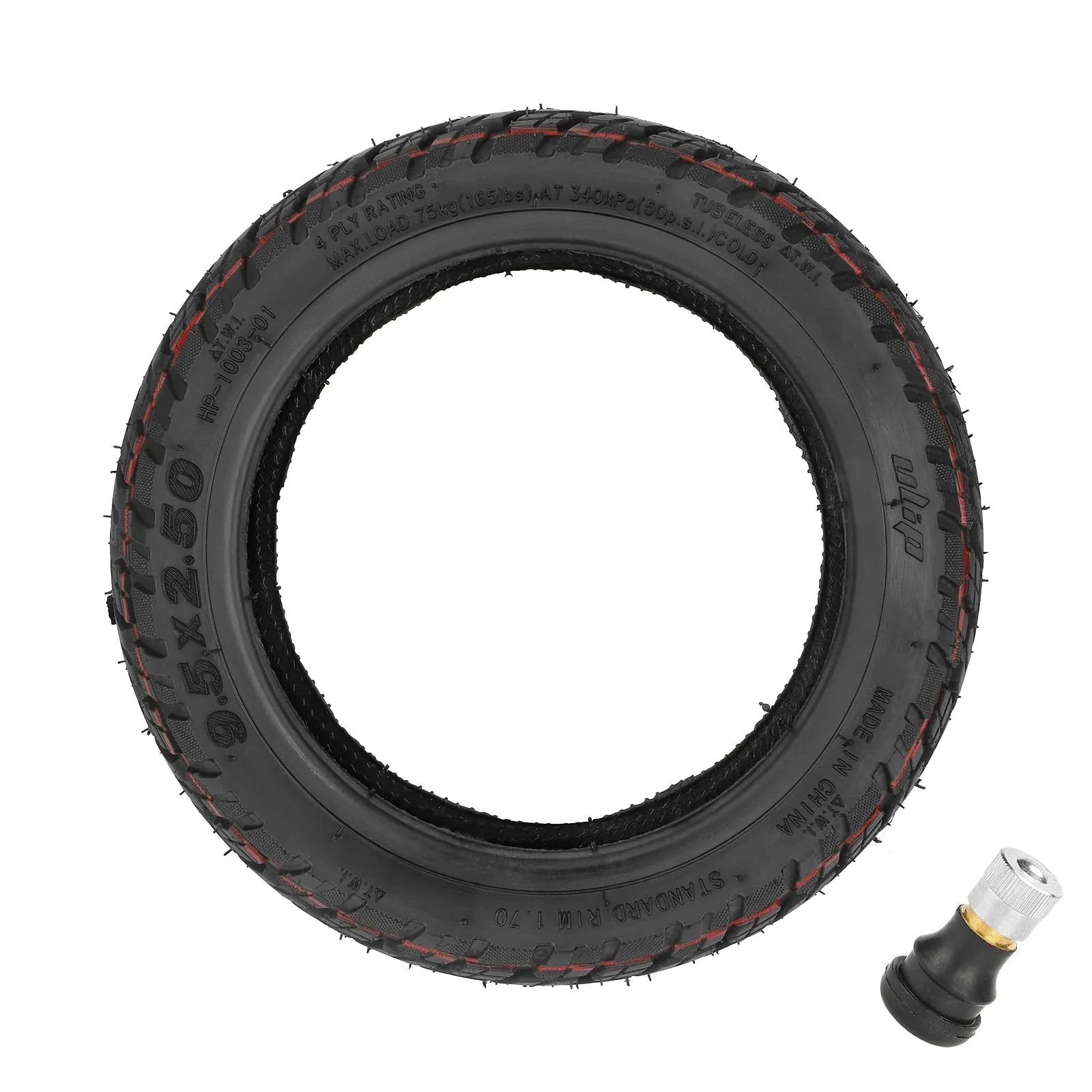 9.5-Inch Explosion-Proof Tubeless Tire for NIU KQi3 Sport/Pro/Max Electric Scooters