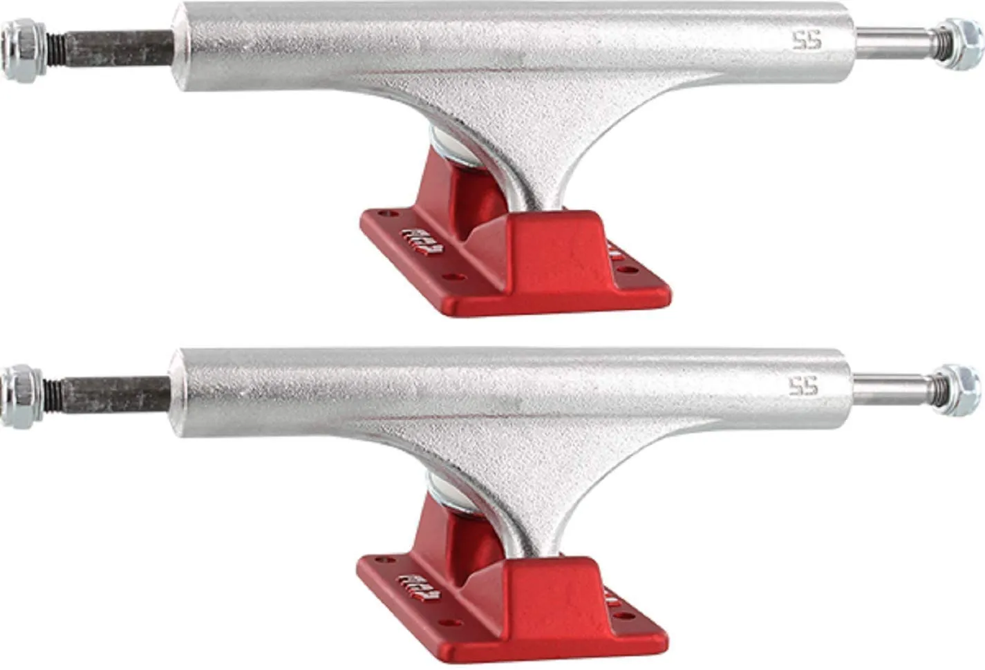 Ace Classic Lightweight Skateboard Trucks Set of 2 Red/Silver 66 9.35' High-Grade Aluminum