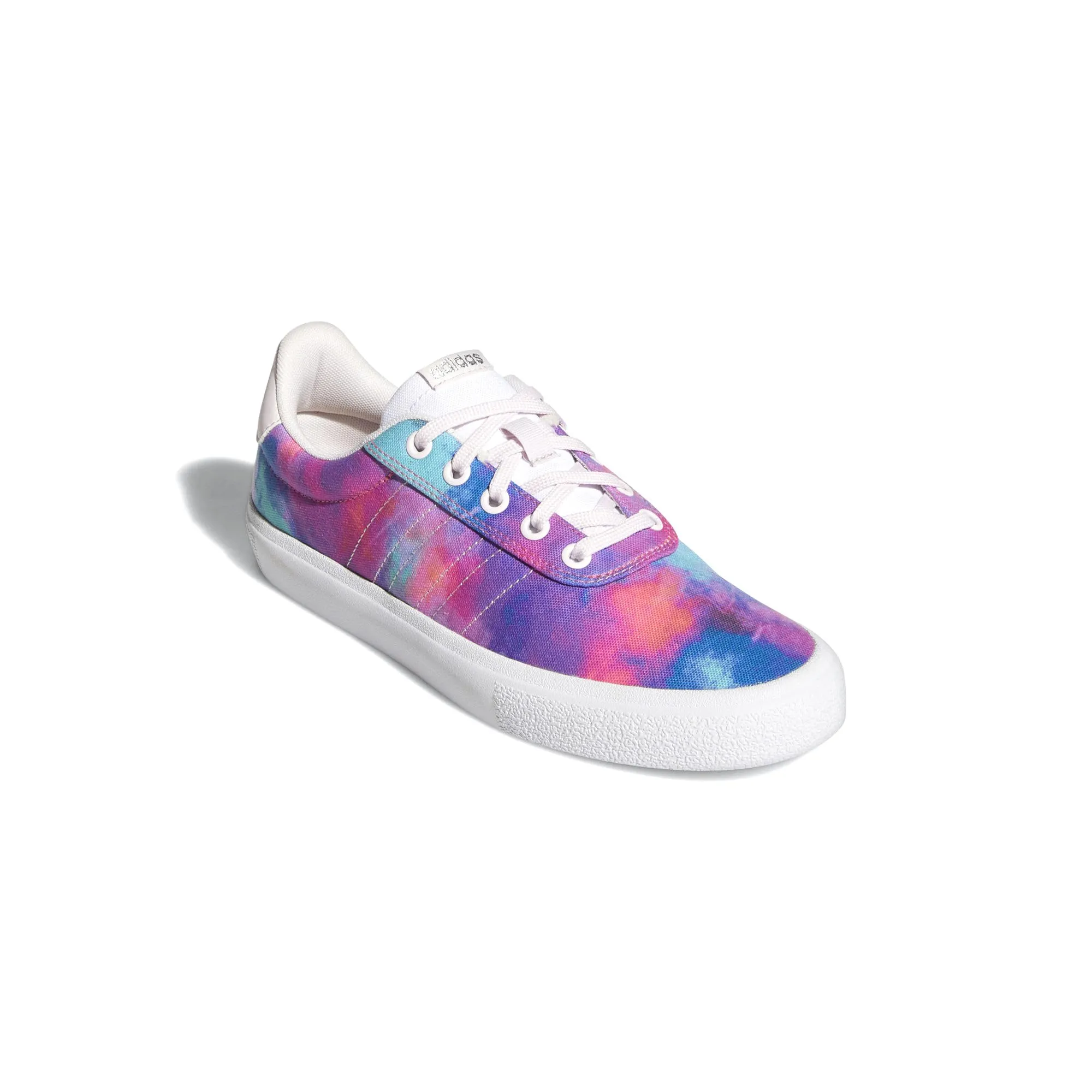 Adidas Women's Vulc Raid3r Skateboard Shoes - White/Pink/Silver Metallic, Size 5.5