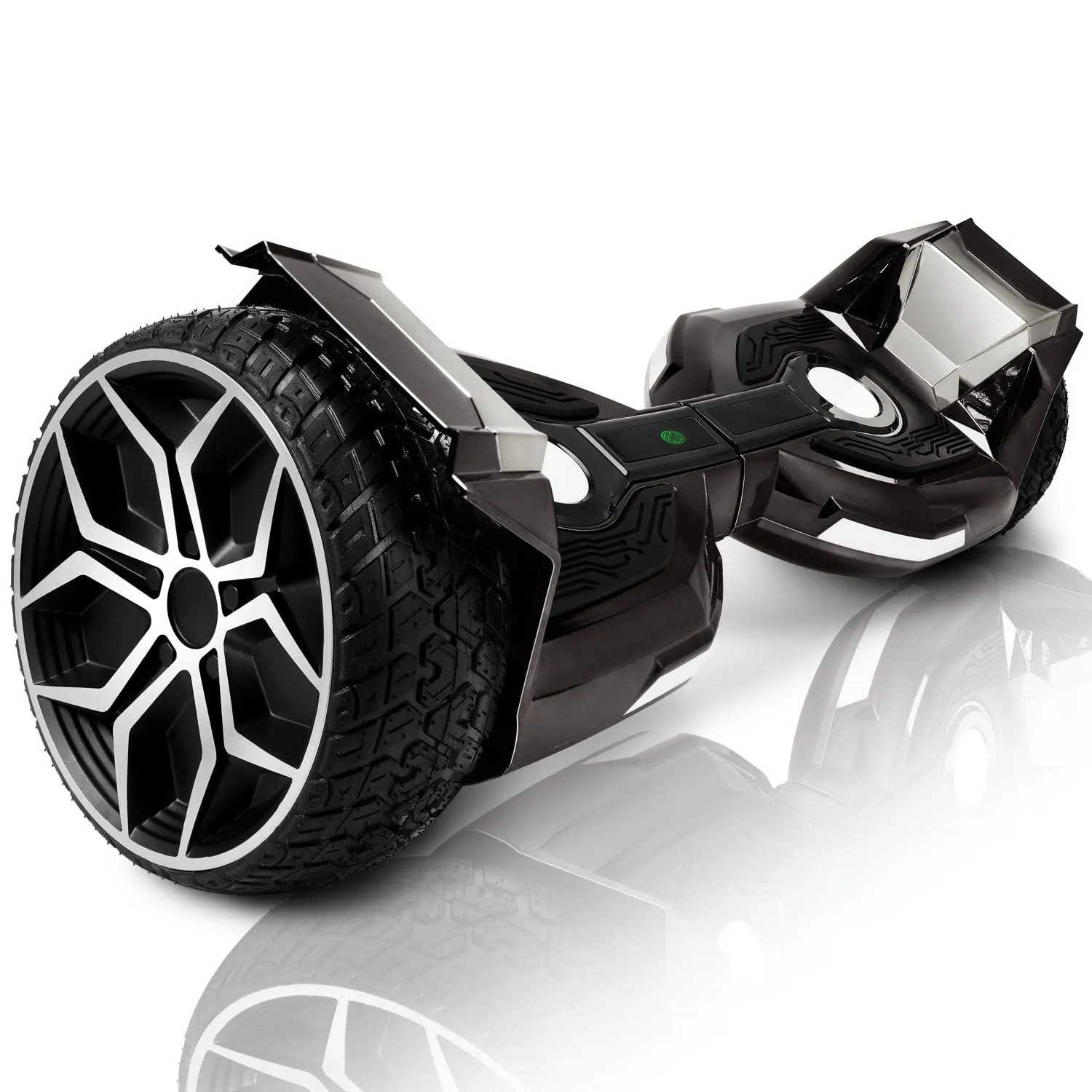 All-Terrain 8.5” Hoverboard with Bluetooth, LED Lights, and UL2272 Safety Certification in Black