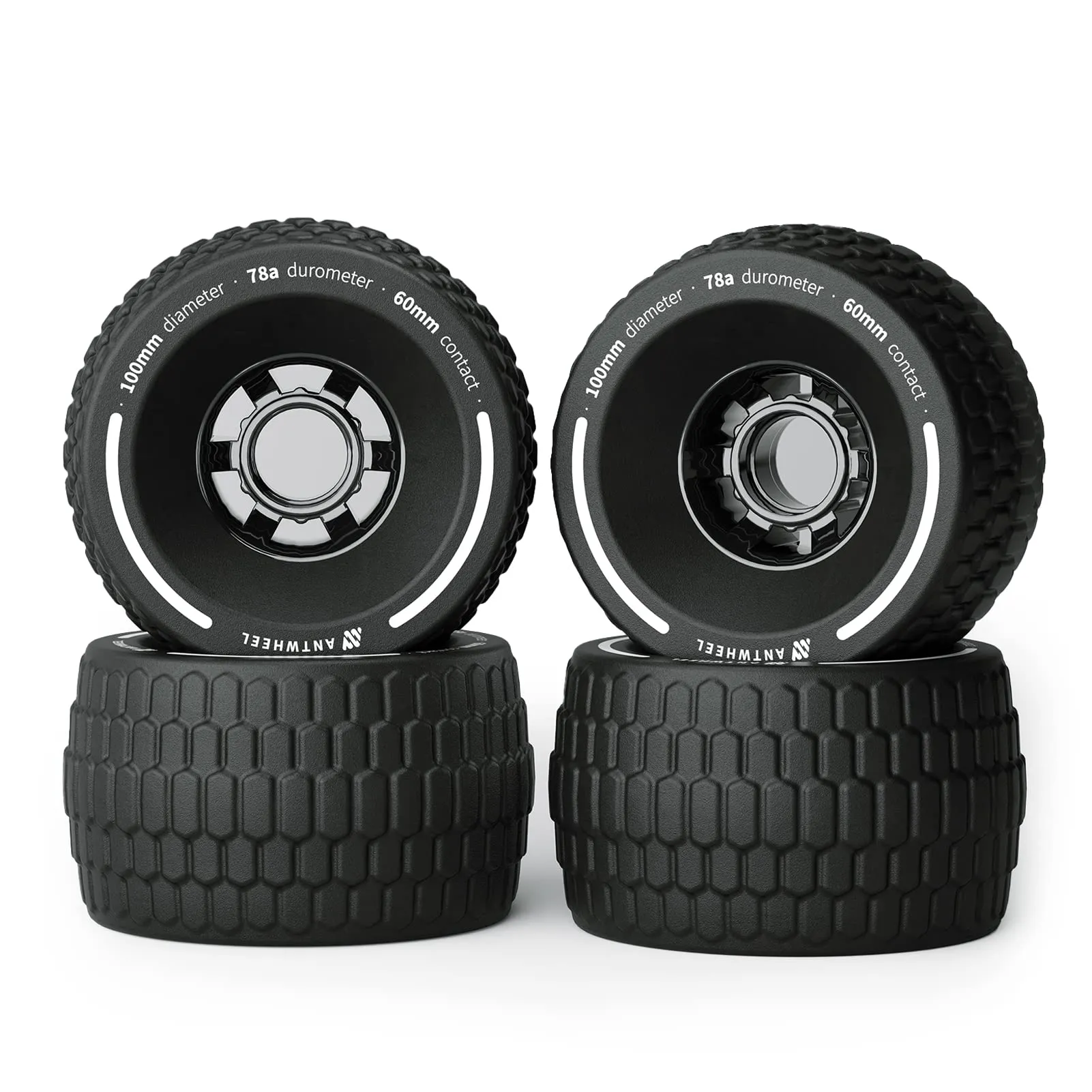 All-Terrain Longboard Wheels 100mm Electric Skateboard Wheels 78A Super-High-Rebound Urethane