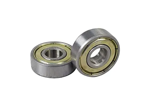 AlveyTech 608ZZ ABEC-5 Shielded Steel Wheel Bearings 4-Pack for Mobility Scooters, Skateboards