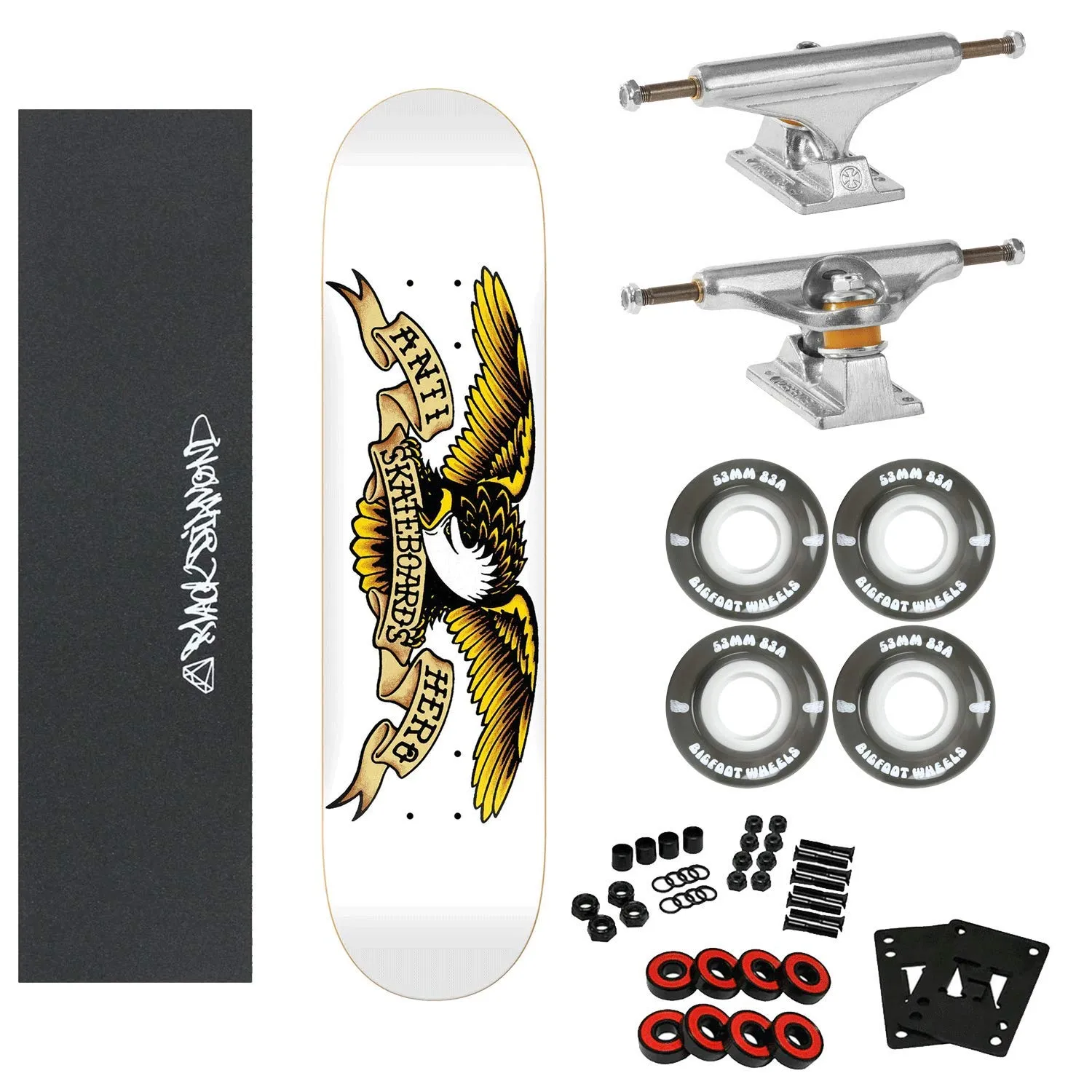 Anti Hero Skateboard Complete Classic Eagle 8.75' with Independent Trucks & Soft Wheels