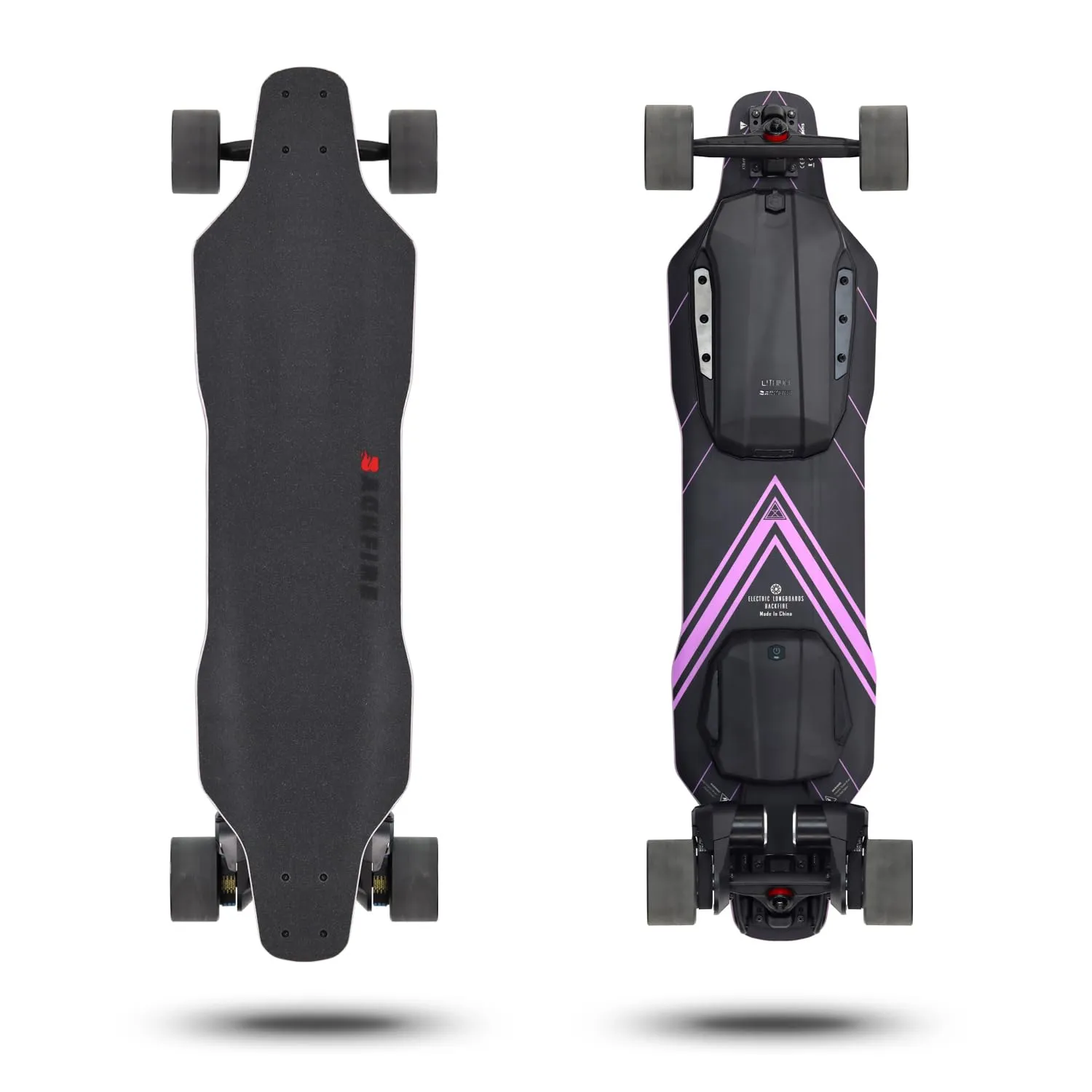 Backfire Zealot S2E Electric Skateboard with R5 Remote and Luminous LED Lights