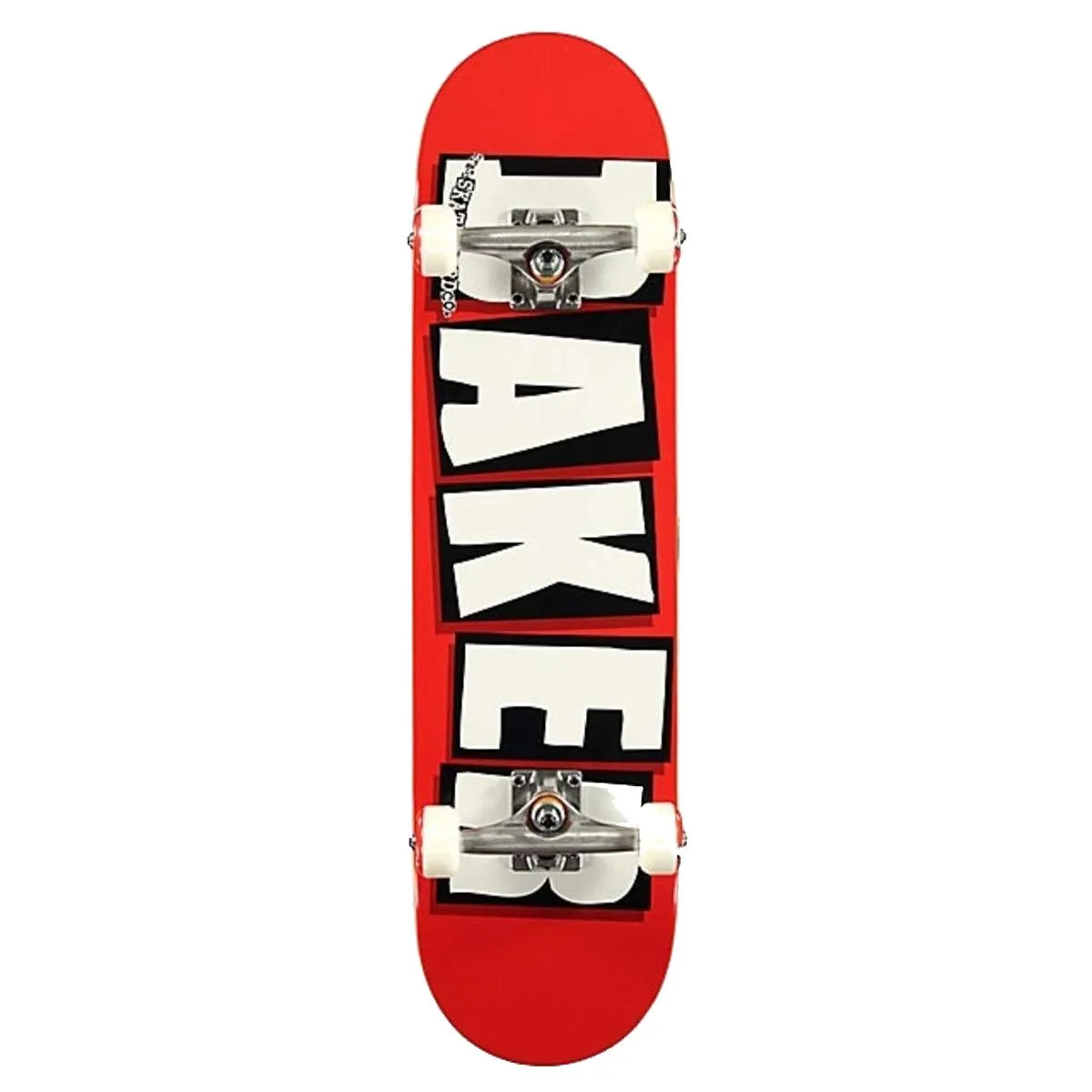 Baker Skateboard Factory Assembled Complete Logo Red/White 8.0' - High-Quality Components