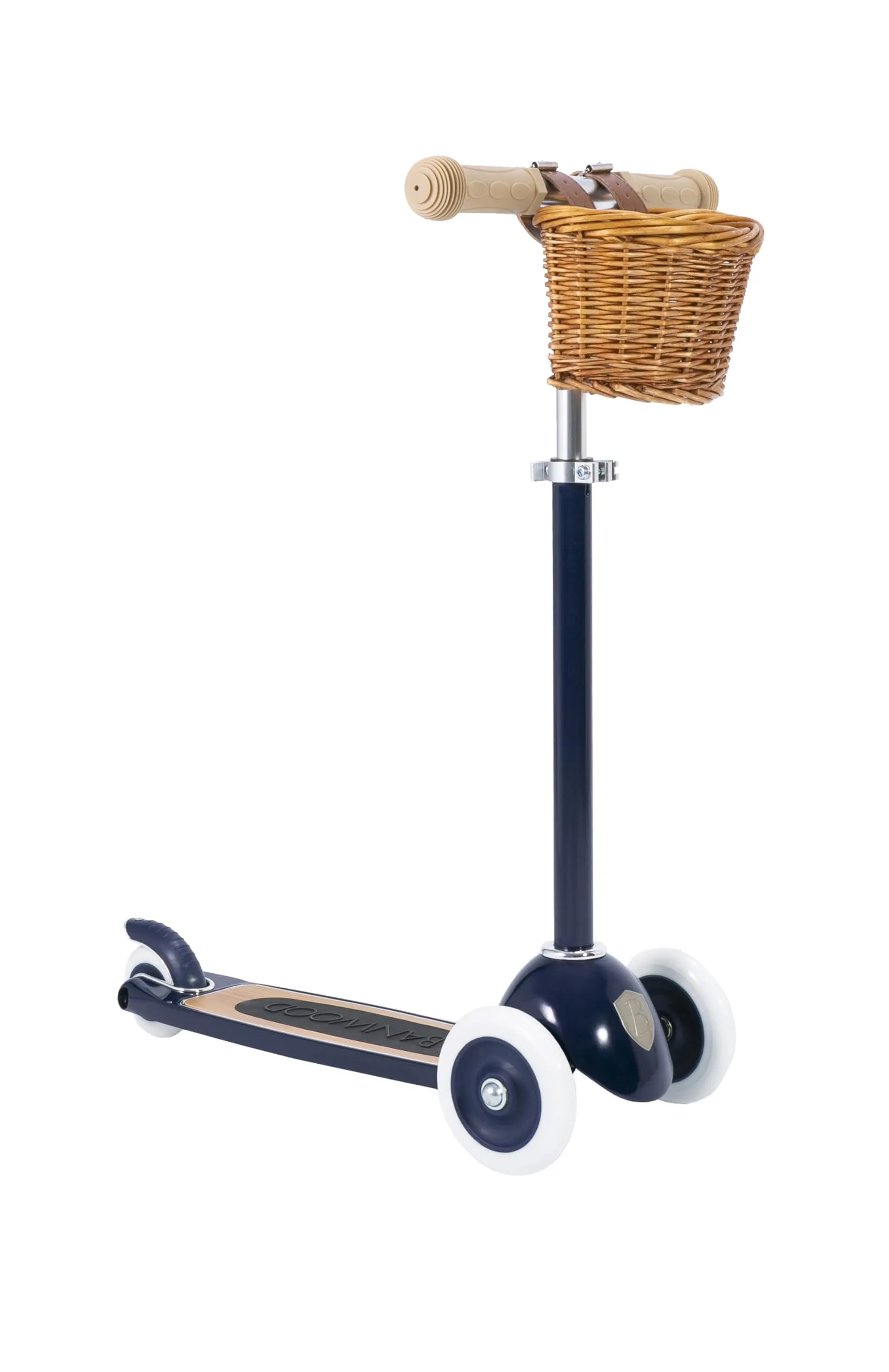 Banwood Retro Three-Wheel Scooter for Kids, Adjustable T-Handlebar, Safe & Stylish Design