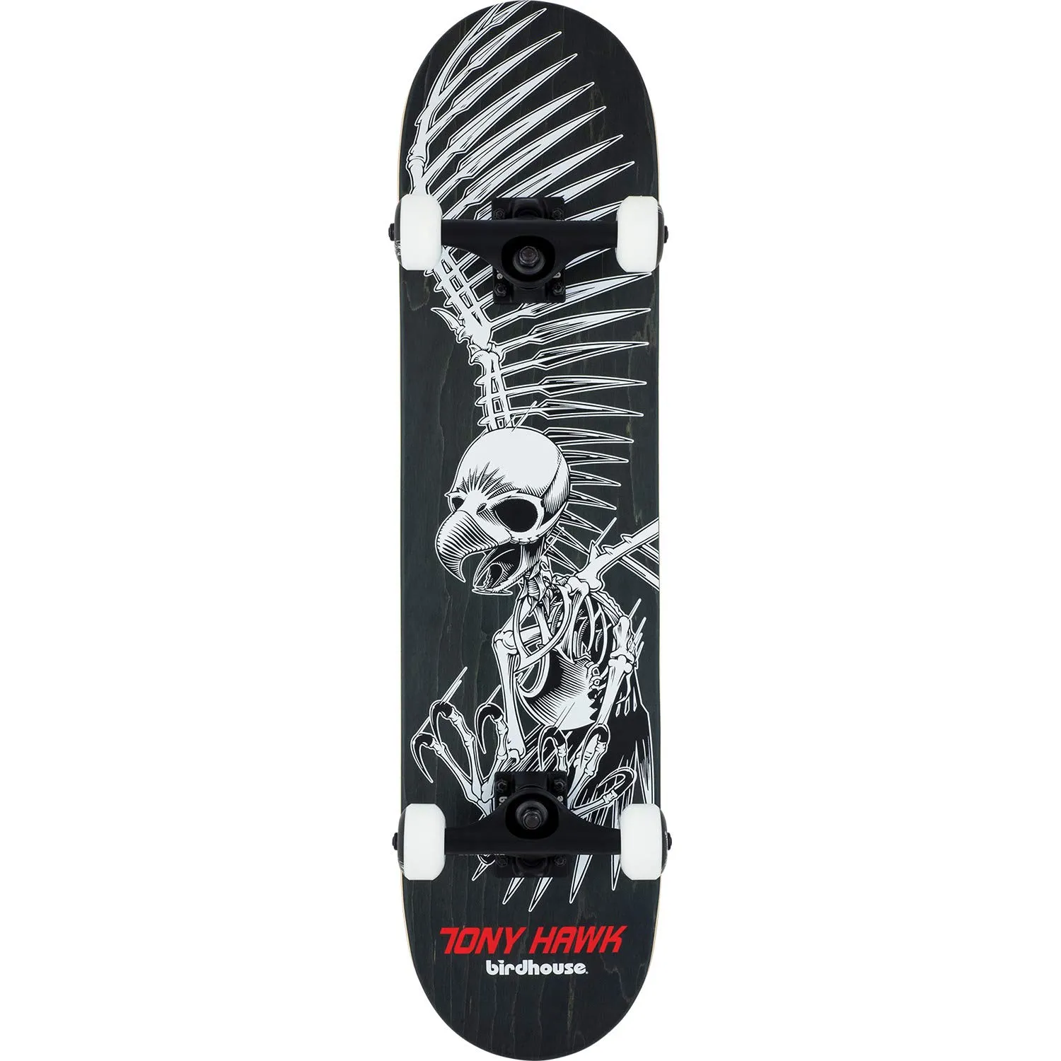 Birdhouse Tony Hawk Full Skull Black Complete Skateboard 8'x31.5' - Pro Quality Components