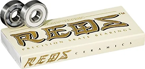 Bones Super Reds Ceramic Skateboard Bearings - High Speed, Durable & Easy to Clean