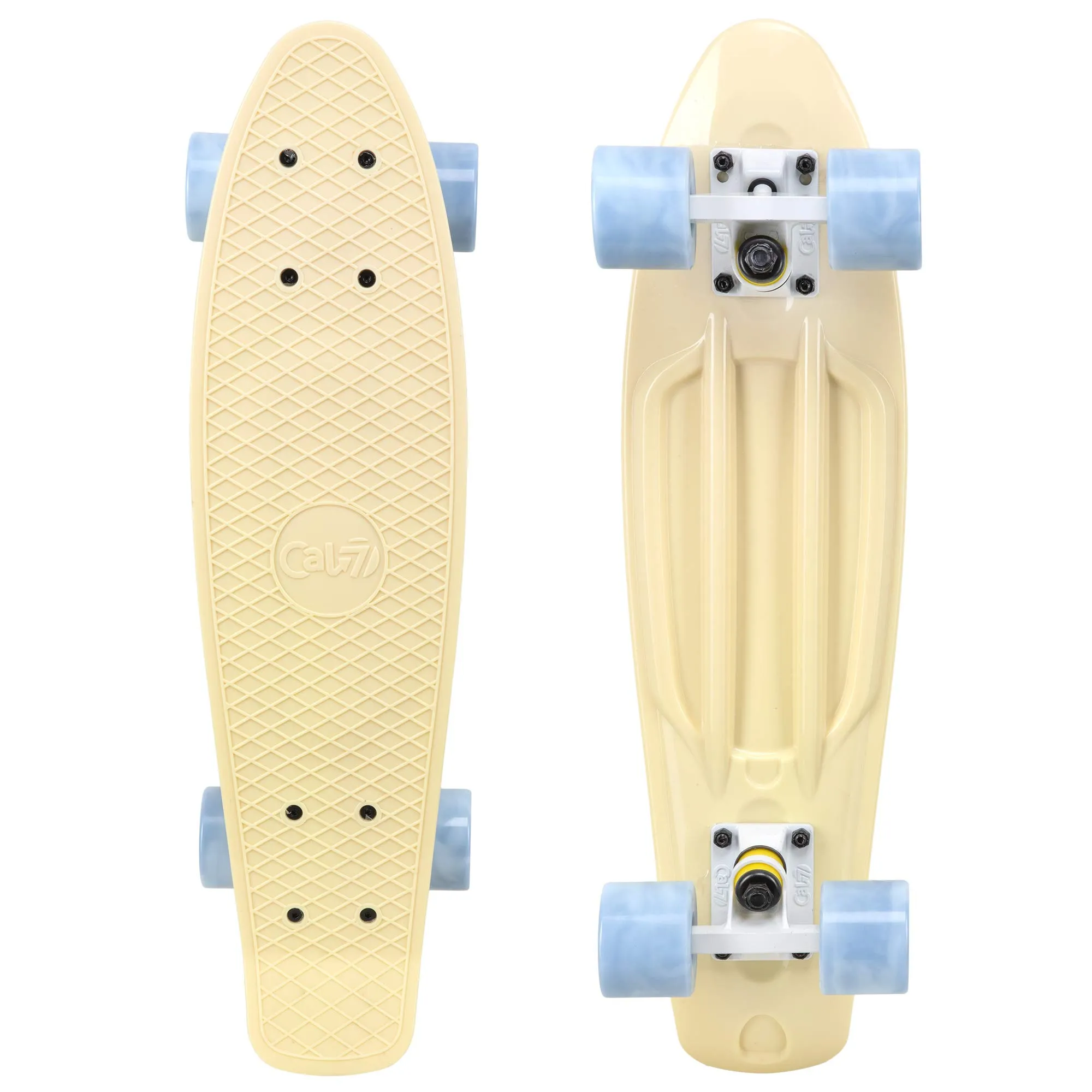 Cal 7 22' Mini Cruiser Skateboard - Compact, Ready-to-Ride, Swirl Wheels, Durable Design