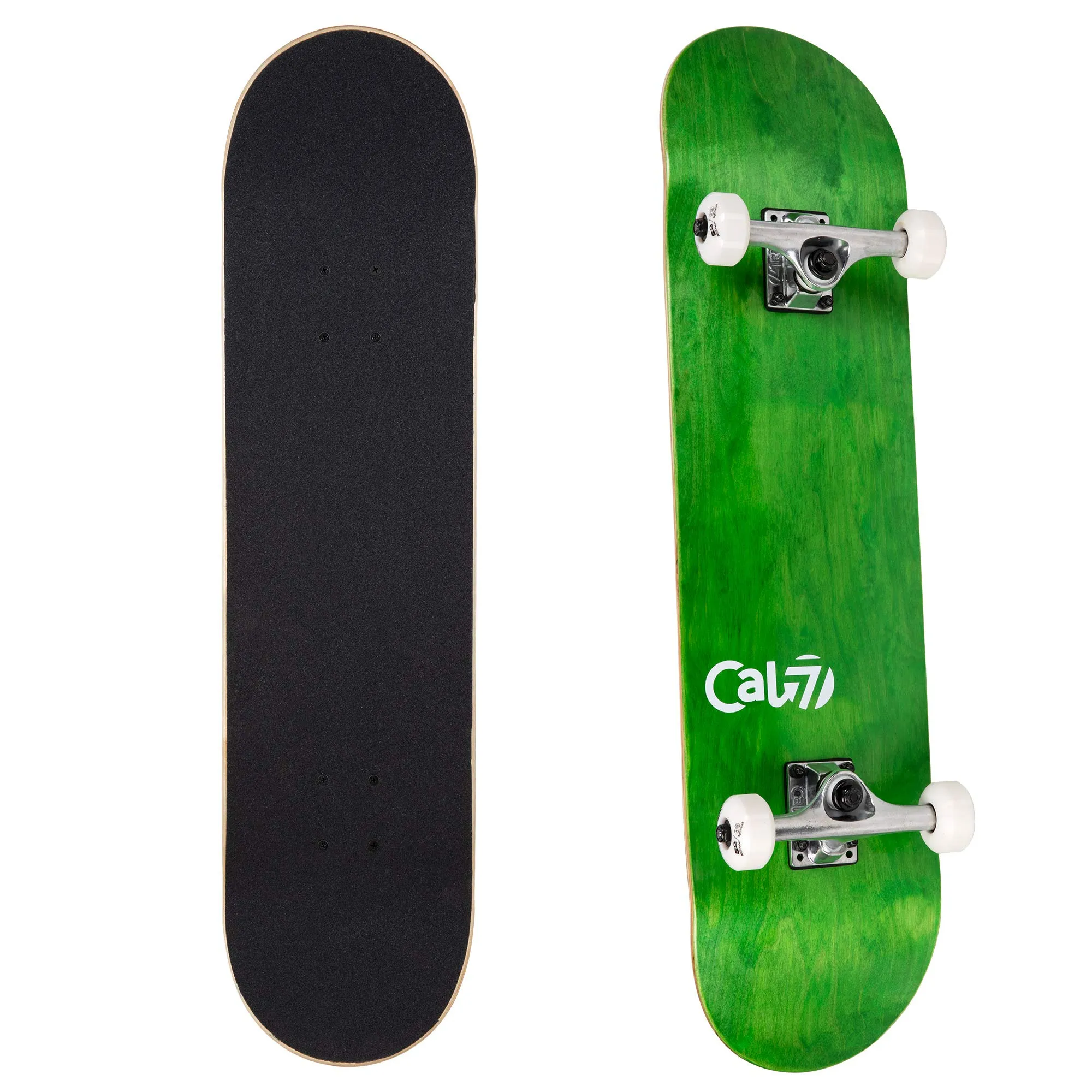 Cal 7 Complete Standard Skateboard 7.5-8 Inches - Durable Maple, Pre-Assembled, Smooth Ride