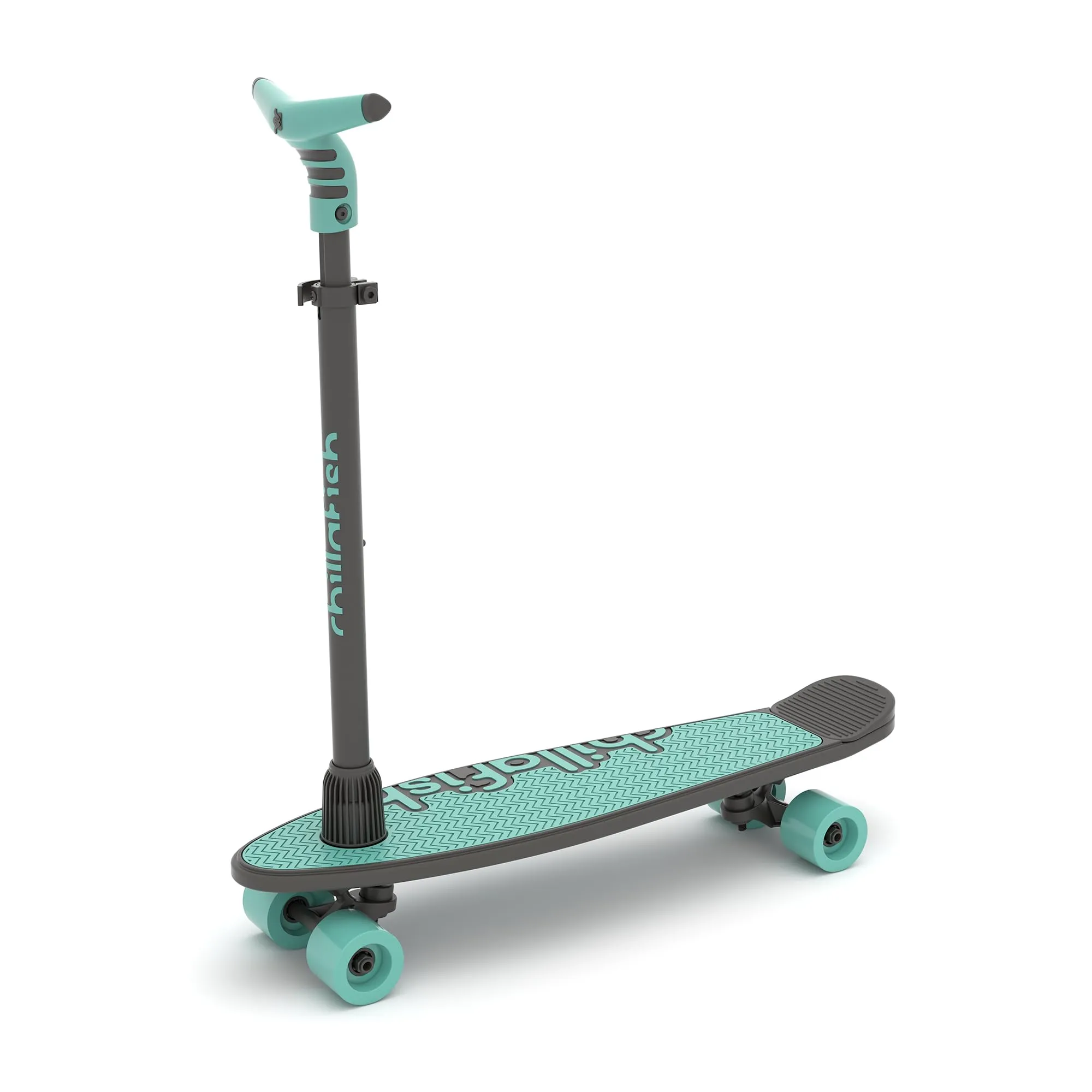 Chillafish Skatieskootie Customizable 2-in-1 Skateboard & Scooter for Kids Ages 3+, Adjustable Handlebar