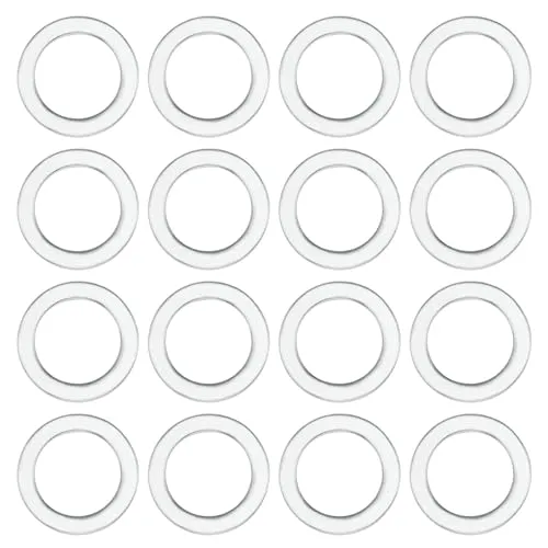 Create Idea 100pcs Bearing Spacers for Skateboard & Longboard Trucks, Silvery Aluminum Washers