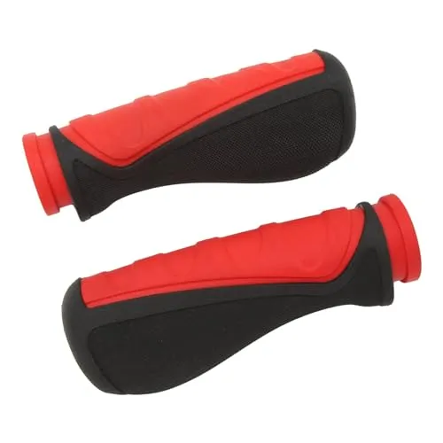 DAUZ Durable Rubber Scooter Handlebar Grip Covers with Shock Absorption & Ergonomic Design