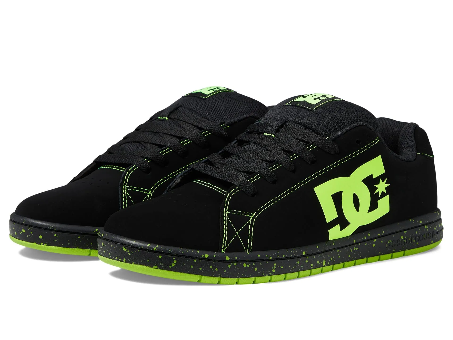 DC Shoes Men's Gaveler Skate Shoe, 11.5 Black with Pill Pattern Outsole