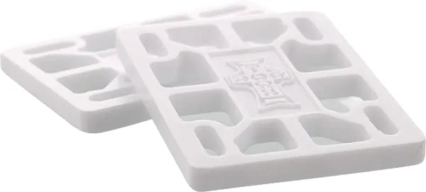 Dogtown 1/4' Risers Set - White for Skateboard Enthusiasts