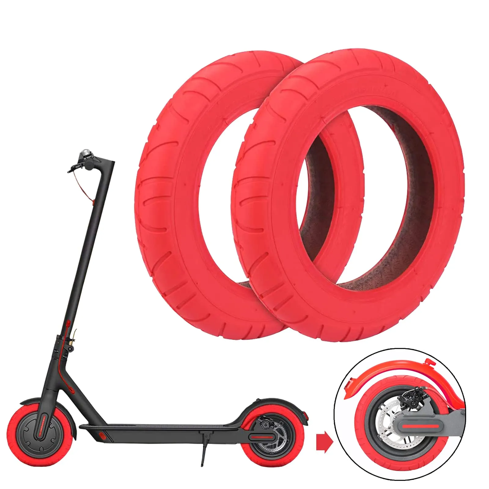 Durable 10-Inch Electric Scooter Tires - Anti-Puncture, Non-Slip, Perfect for Xiaomi M365