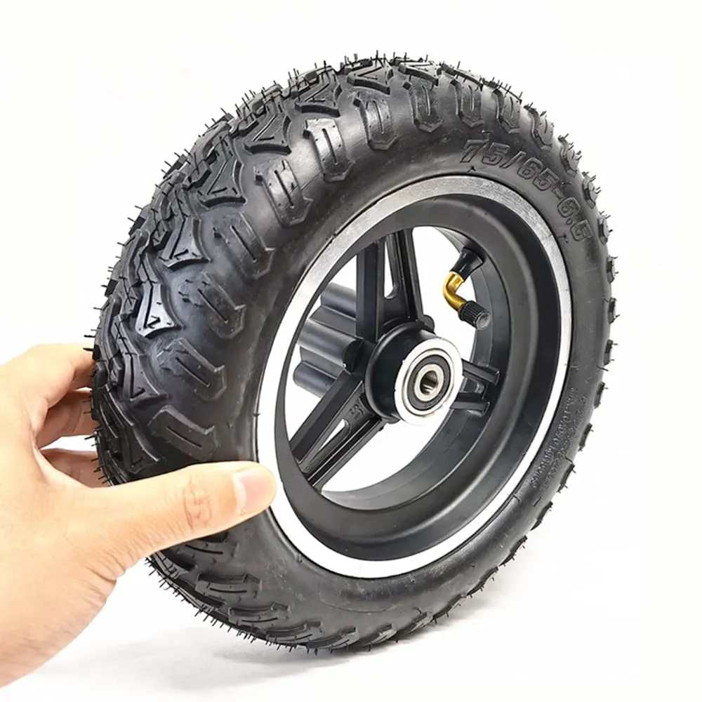 Durable 10-inch Electric Scooter Tires with Aluminum Wheels for Smooth Off-Road Adventures