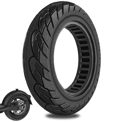 Durable 10-Inch Solid Rubber Tire for Electric Scooters – Puncture-Proof & Shock-Absorbing Design