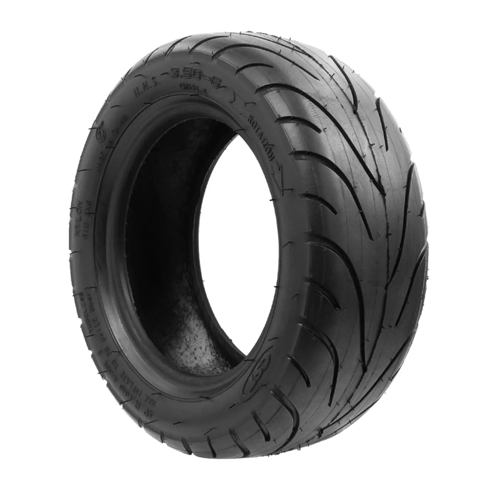 Durable 10 Inch Tubeless Electric Scooter Tire - Wear-Resistant, Anti-Skid, Black Rubber Wheels