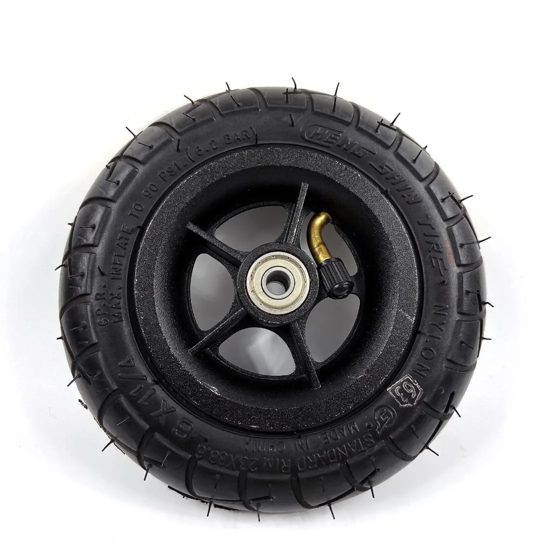 Durable 6-Inch Pneumatic Tire with Aluminium Alloy Hub for Electric Mini Scooters