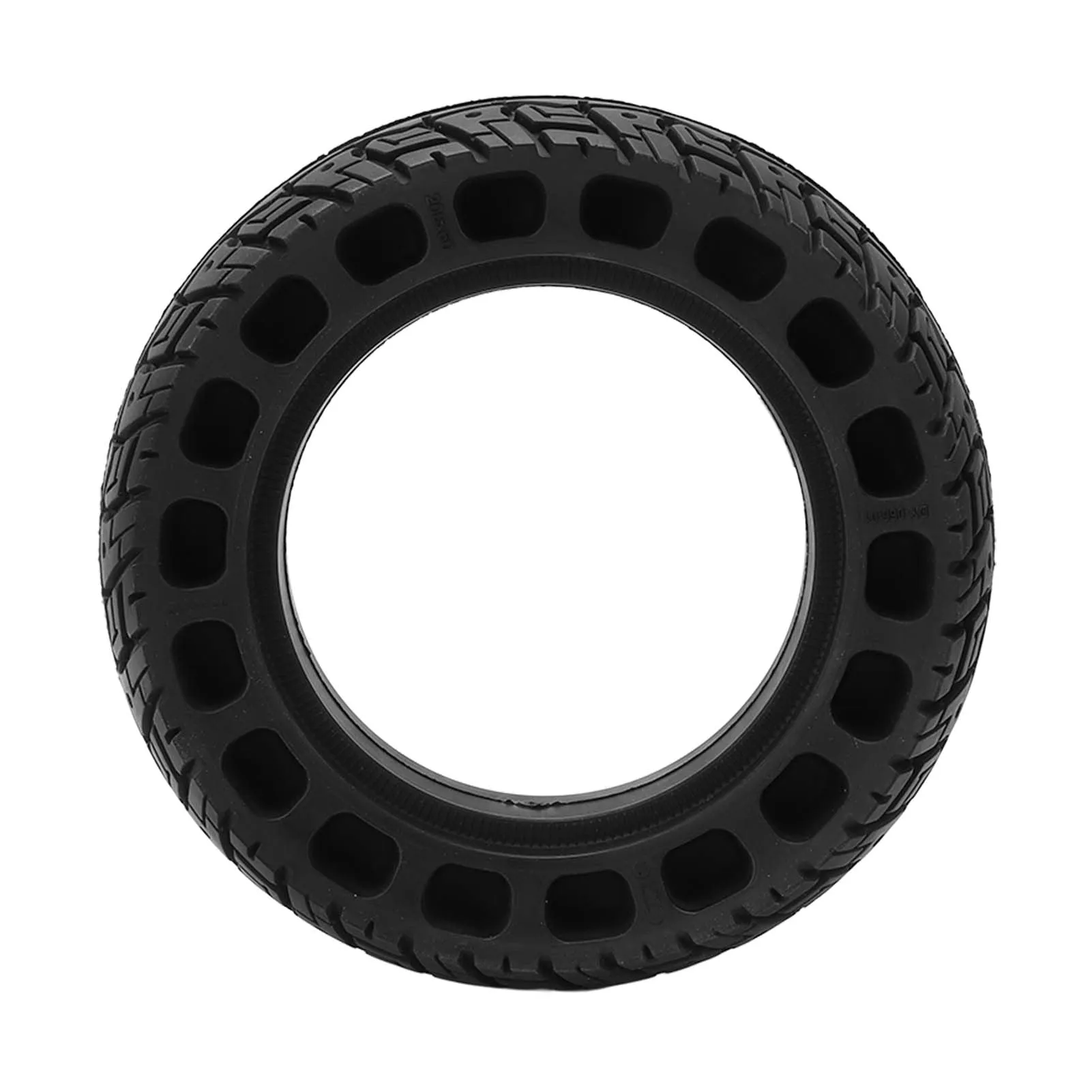 Durable 7.3-Inch Solid Rubber Tire for Electric Scooters - Puncture-Resistant Honeycomb Design