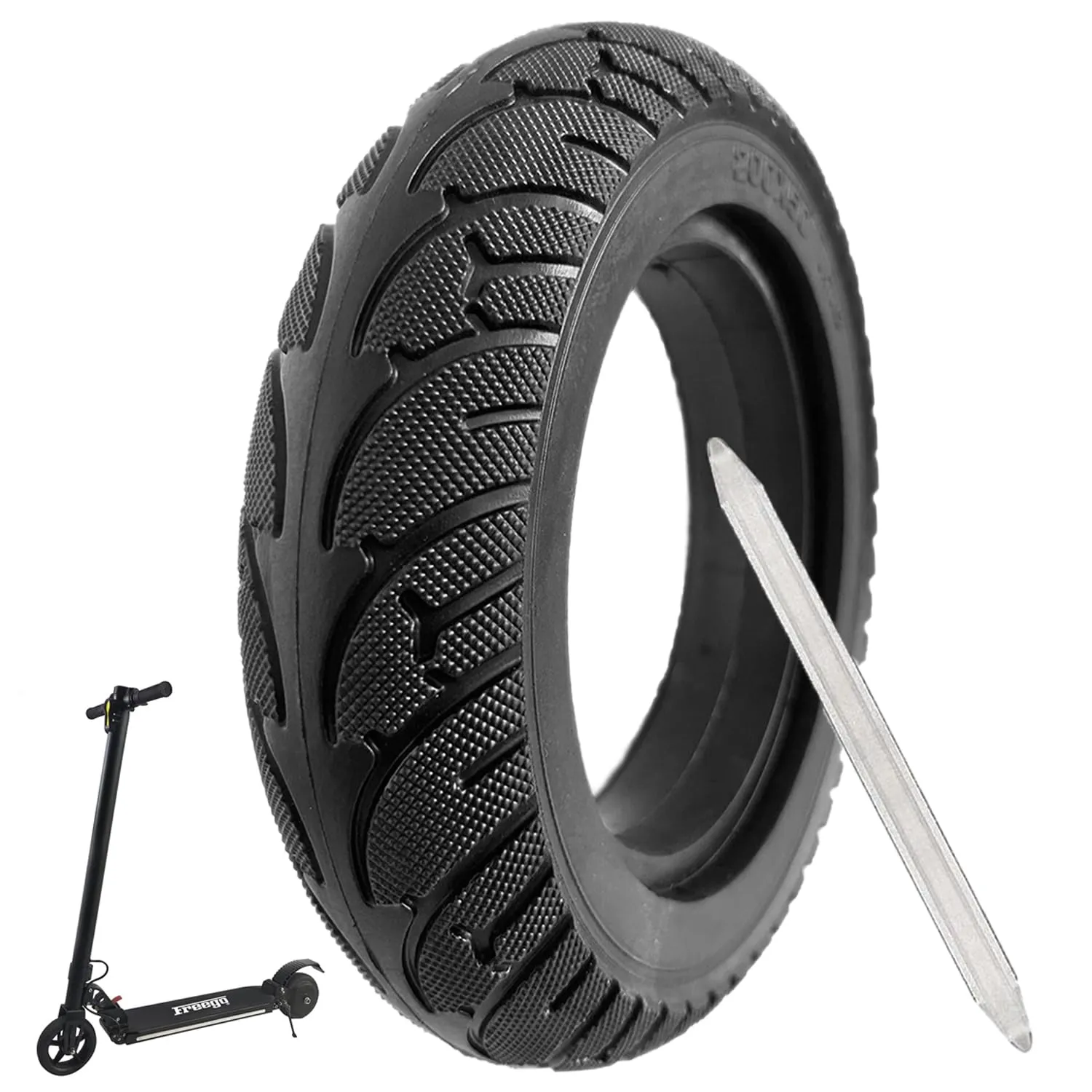 Durable 8-Inch Solid Tire Replacement for Razor Scooters – Puncture-Proof, Wear-Resistant, Anti-Slip