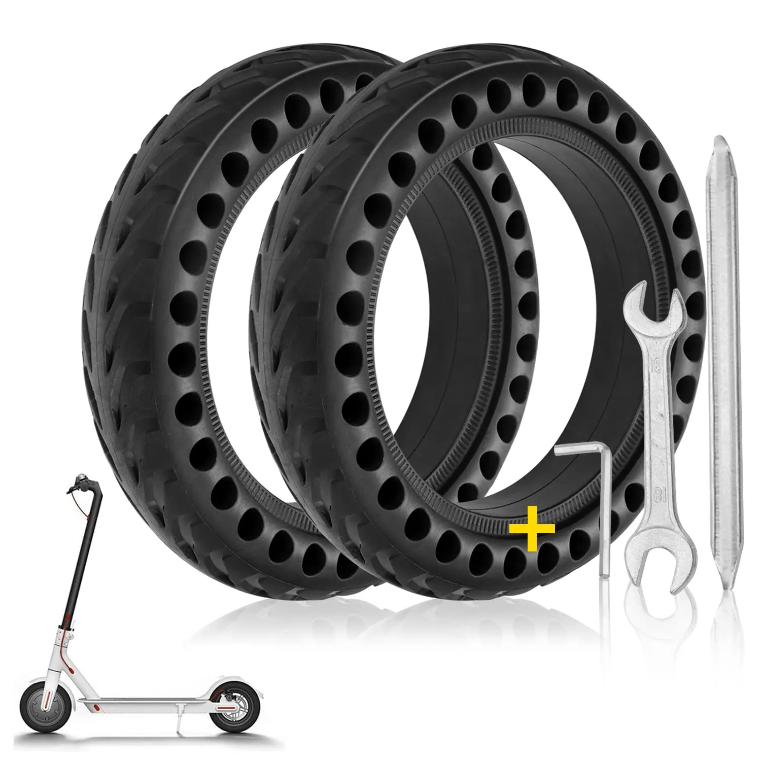 Durable 8.5-Inch Solid Honeycomb Tires for Xiaomi M365 & Gotrax GXL Electric Scooters