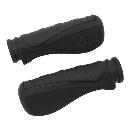 Durable Black Scooter Handlebar Grip Cover with Ergonomic Design and Shock Absorption