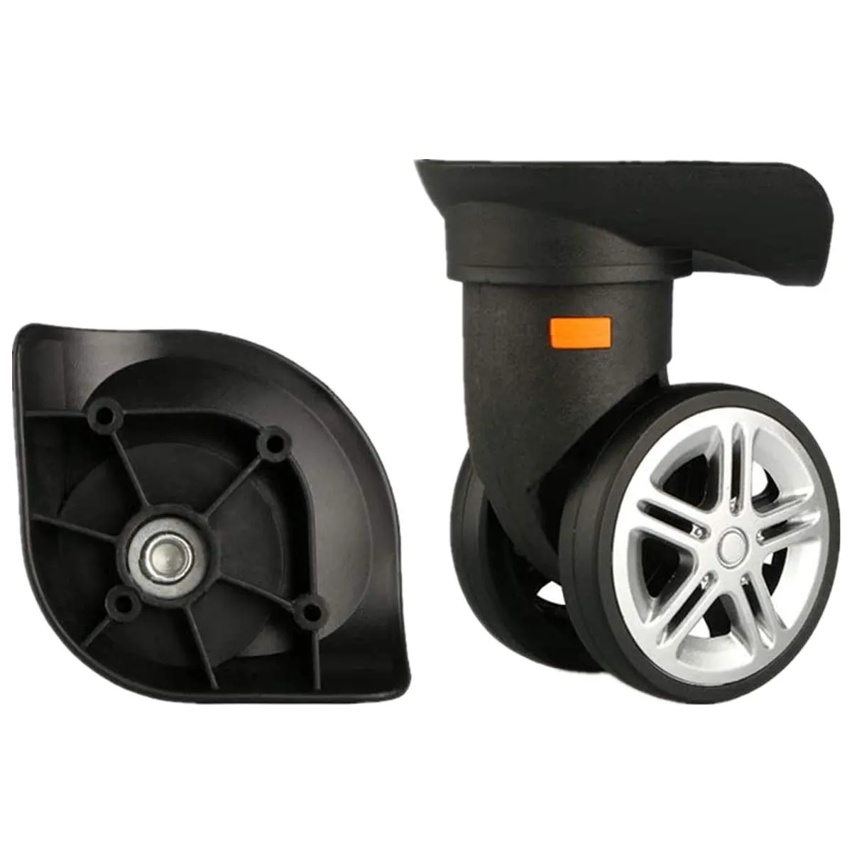 Durable Detachable Nylon Wheels Set for DIY Luggage Replacement - Silent & Wear-Resistant