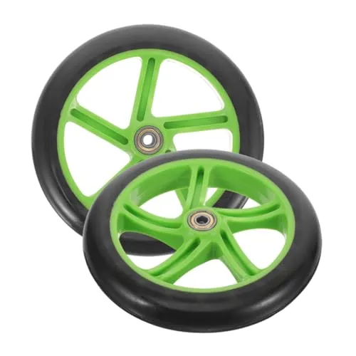 Durable Green Replacement Wheels for Electric Skateboards & Scooters – Easy Install & High Resilience