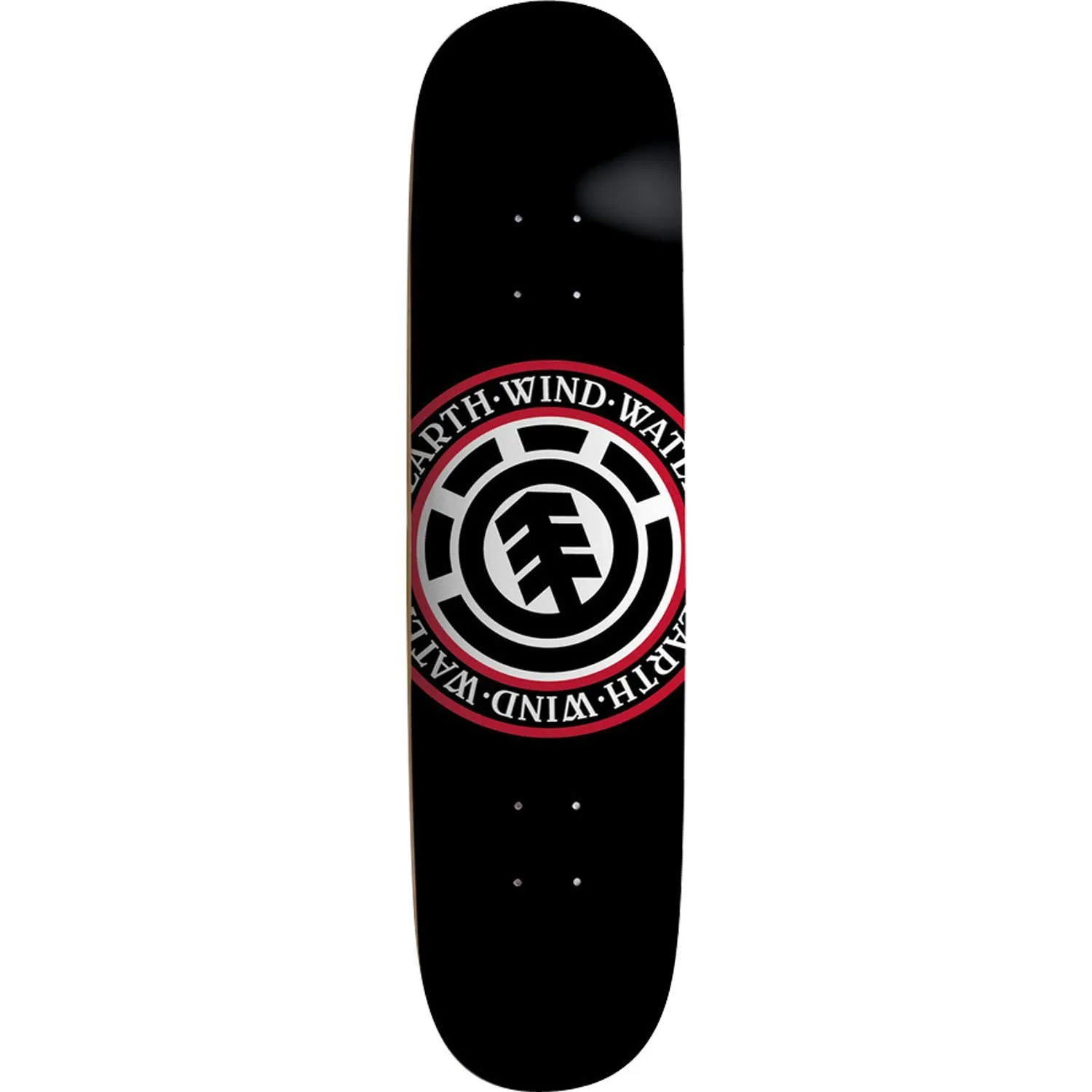 Element Elemental Seal Skateboard Deck - 8.0 Black with Free 1'' Hardware Set