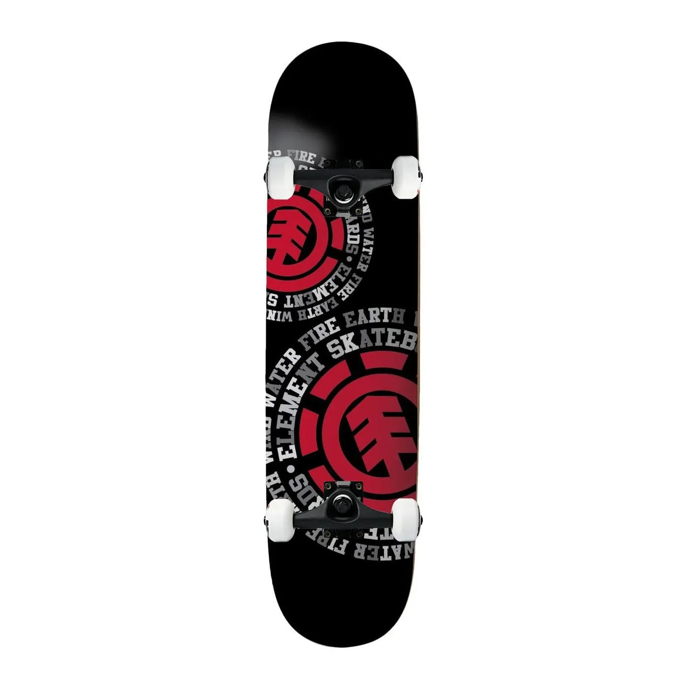 Element Skateboard Assembly 7.5' x 31.25' Complete with Pro Trucks, Wheels, and Bearings