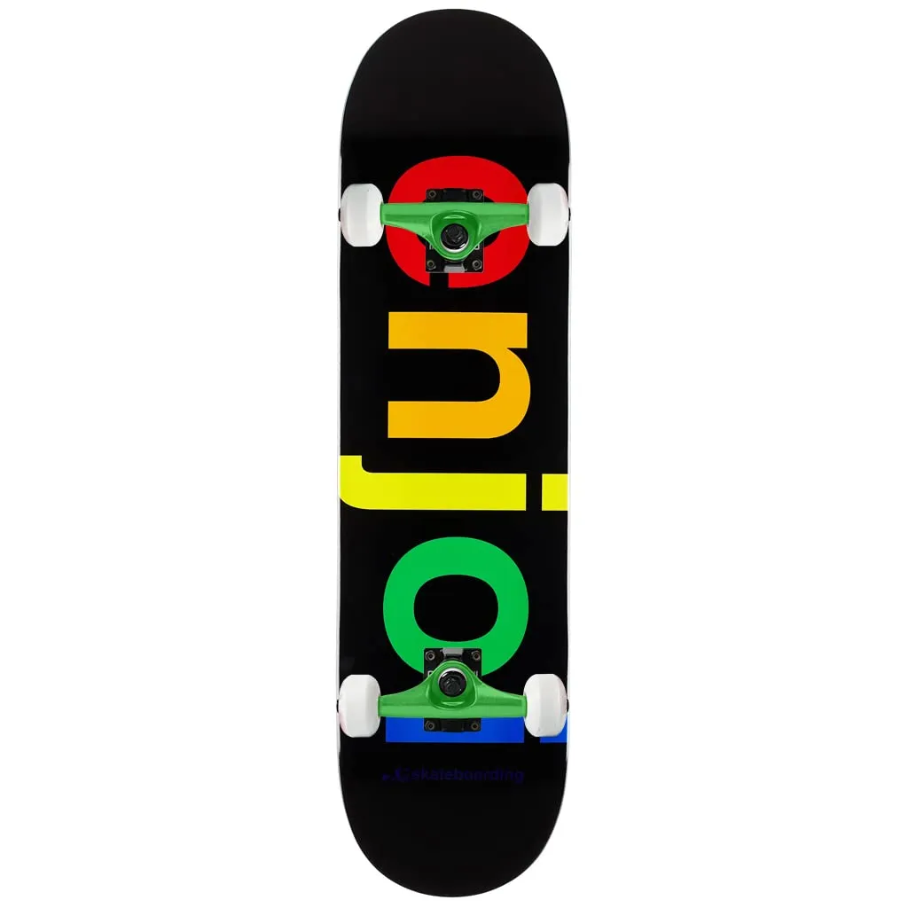 Enjoi Skateboards Spectrum Black 8.5'x32.2' Complete Pro Skateboard Assembly for All Levels