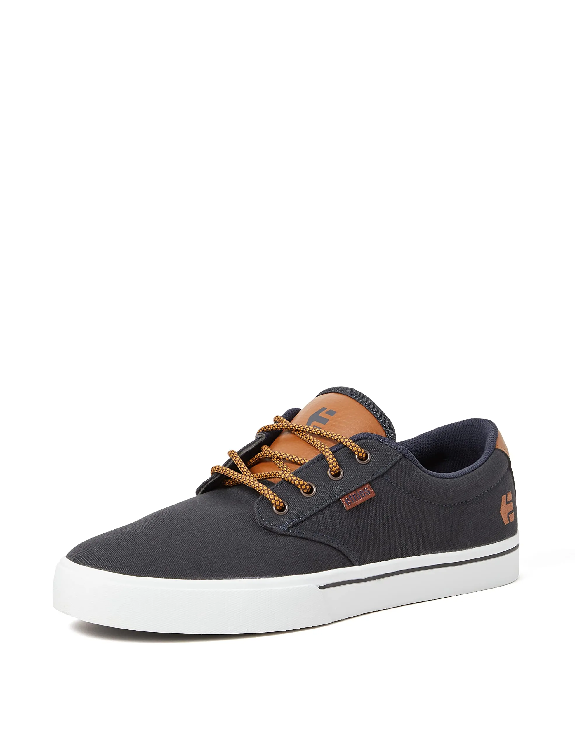 Etnies Men's Jameson 2 Eco Skate Shoe Navy/Tan/White - Durable, Sustainable, Skateboarder-Owned