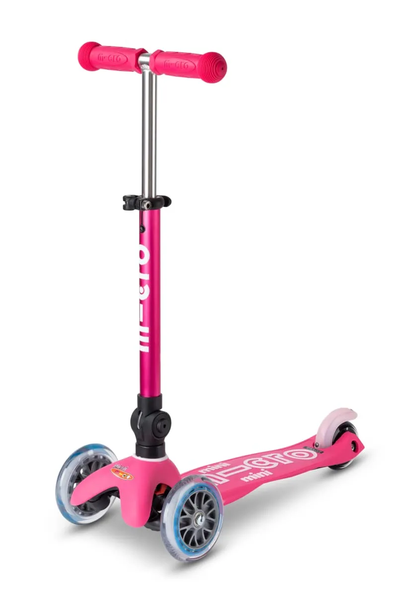 Foldable Mini Deluxe Scooter for Toddlers, 3-Wheeled, Lean-to-Steer, Swiss Design, Ages 2-5