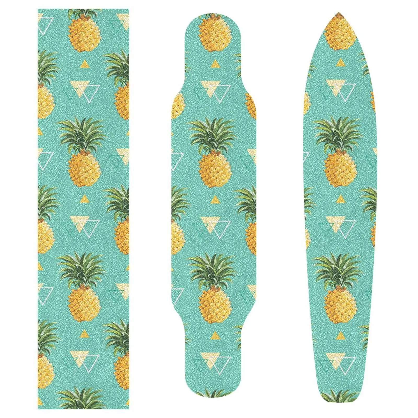 Geometric Pineapple Skateboard Grip Tape 10' x 40' Bubble Free Non-Slip Waterproof Griptape