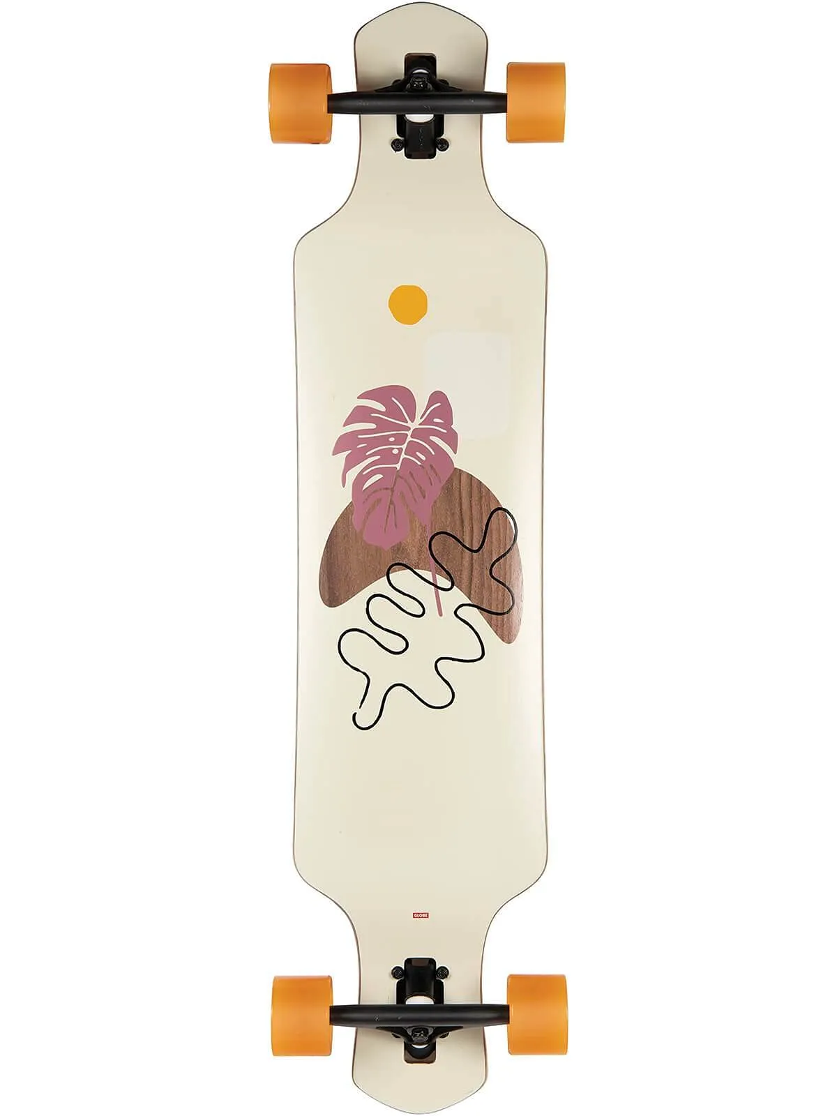 Globe Geminon 40 Rock Longboard Complete - Walnut/Monstera, 40' x 9.25', 180mm Trucks