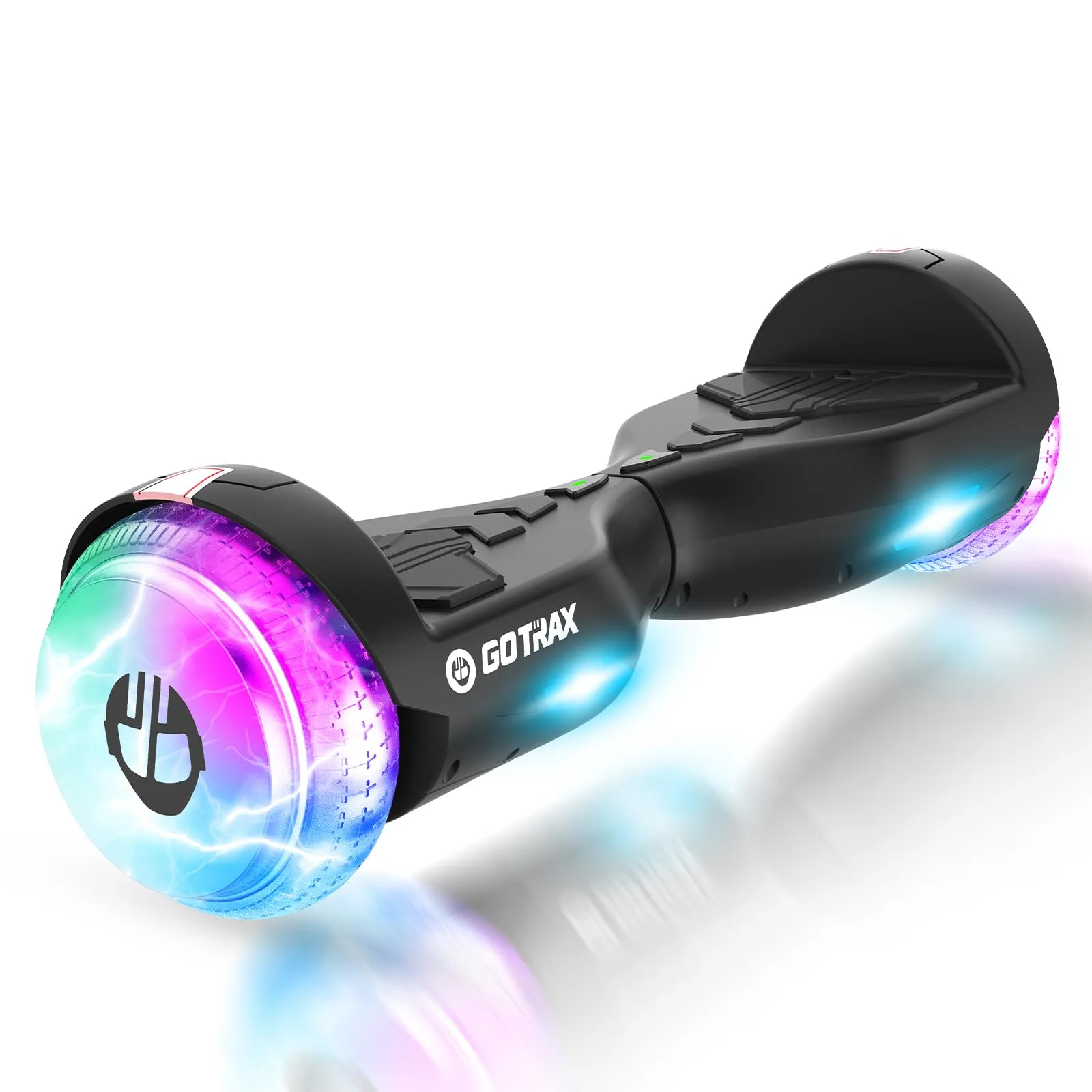 Gotrax LED Light Hoverboard with 6.5' Wheels, Music Speaker, 6.2mph Speed, UL2272 Certified