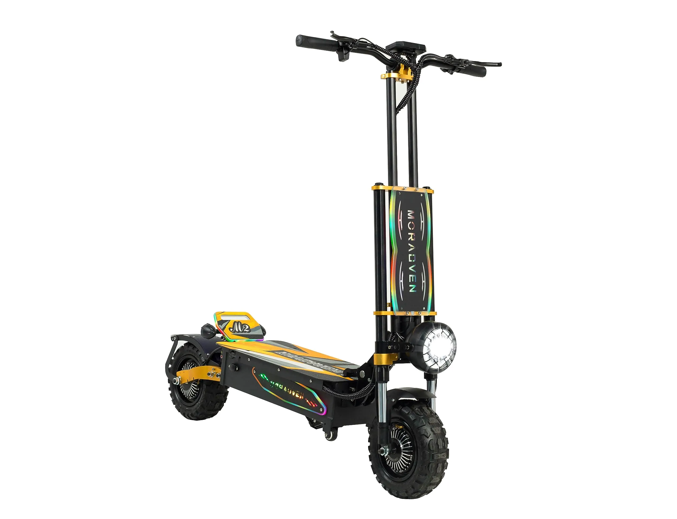 High-Power 6000W Adult Electric Scooter with Seat, 80-Mile Range & 55MPH Speed, Off-Road Ready