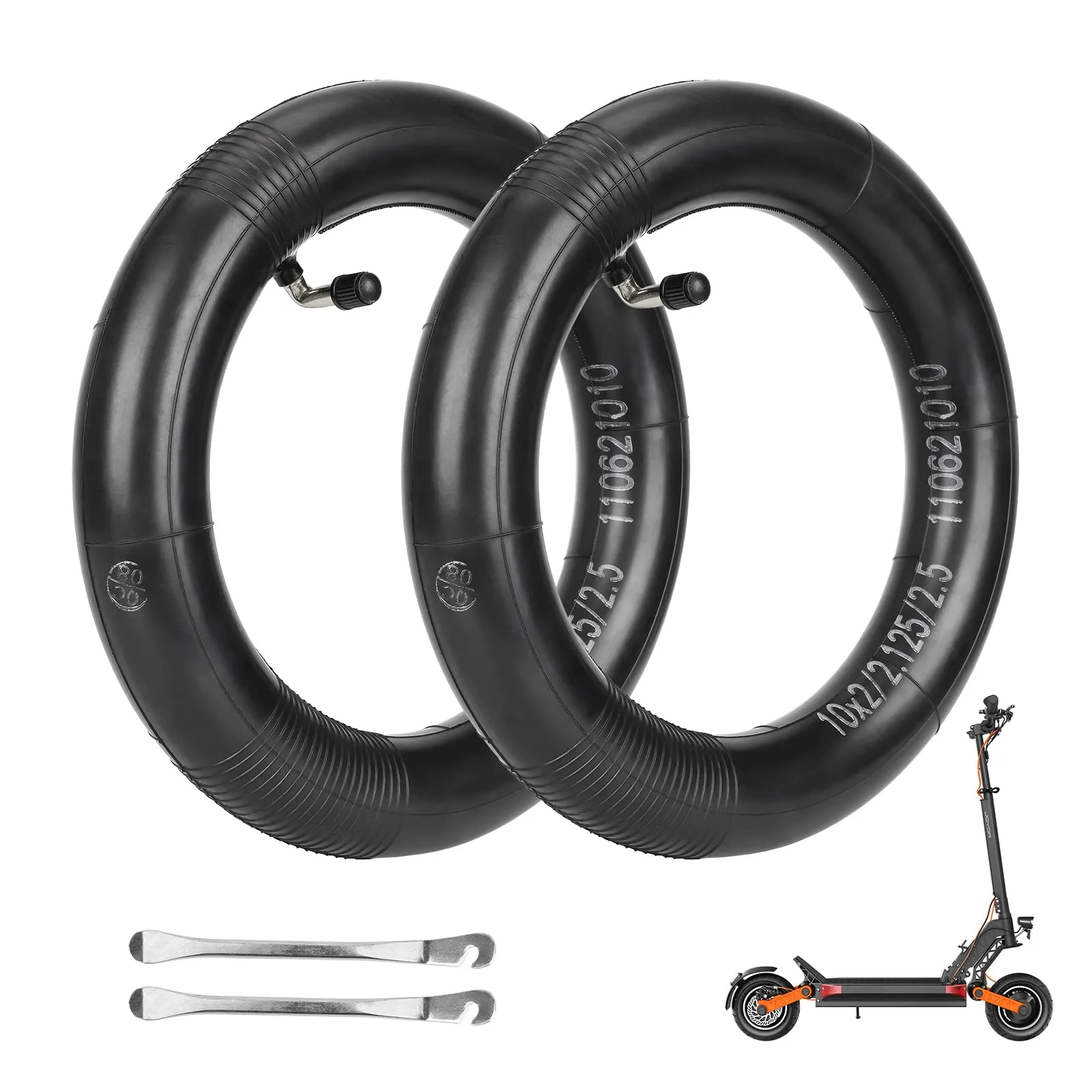 High-Quality 10x2 Inner Tubes with 90° Valve for Nanrobot D4+/D5+/D6+ Scooters & Trikes