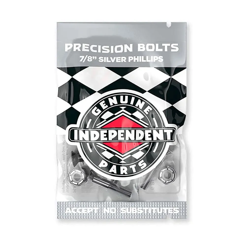 Independent Genuine Parts Cross Bolts Phillips Skateboard Hardware Black/Silver 7/8'