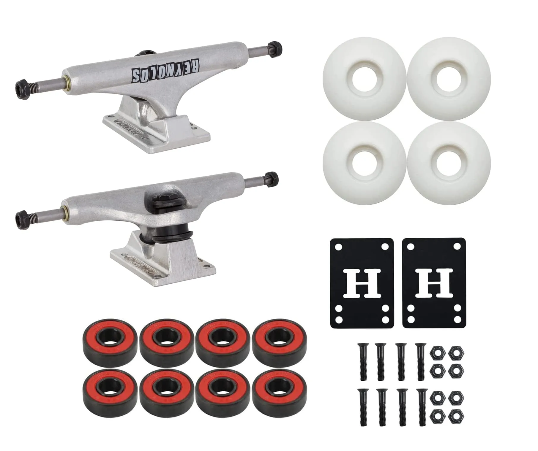 Independent Skateboard Trucks Andrew Reynolds Hollow Mid 144 8.25' with 52mm Wheels & Bearings